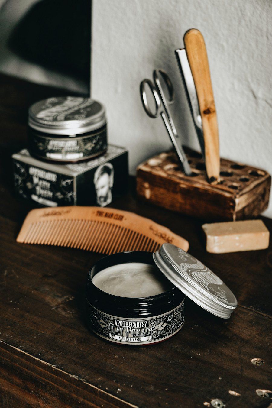 Interior de la barbería (foto de demostración)